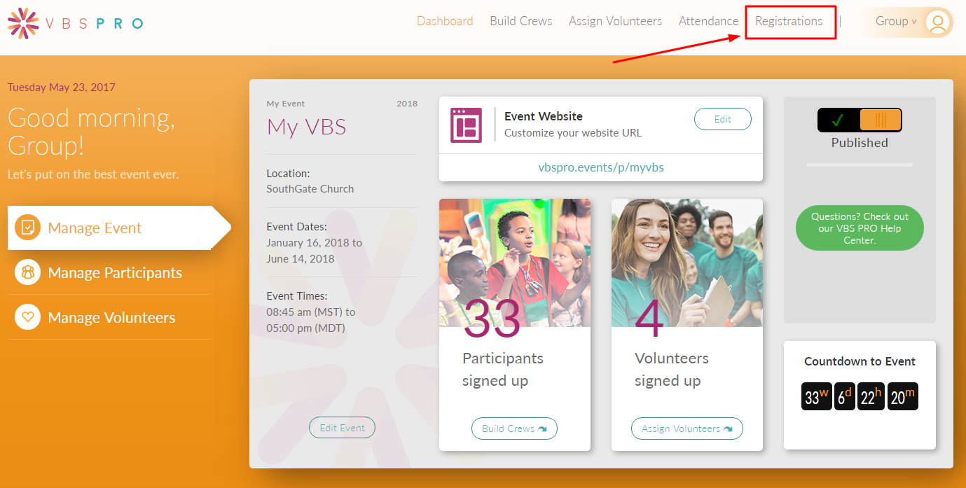 How to Delete a Participant or Volunteer VBS Pro